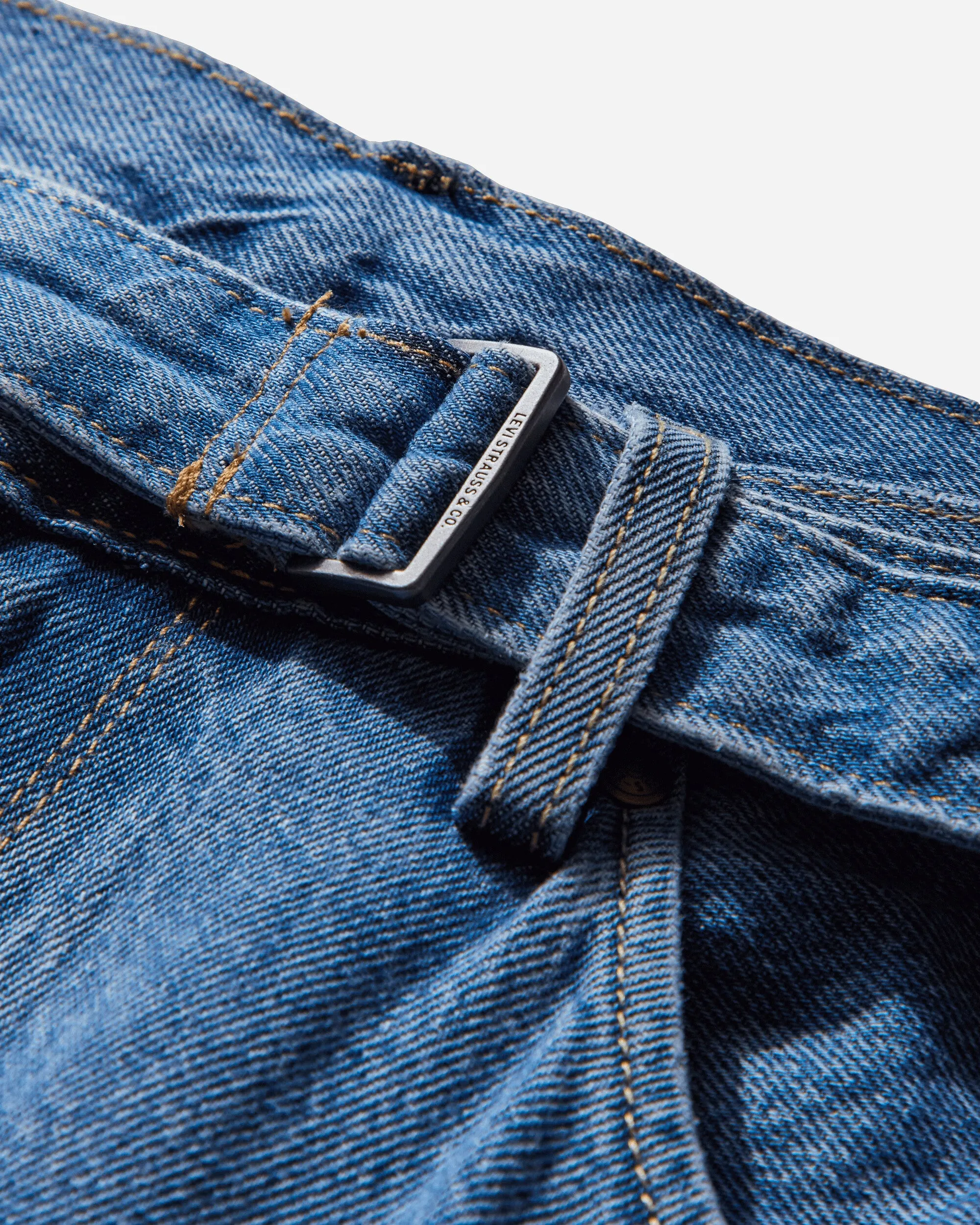 Men'S Twisted Baggy Jeans Blue Anti-Homelessness