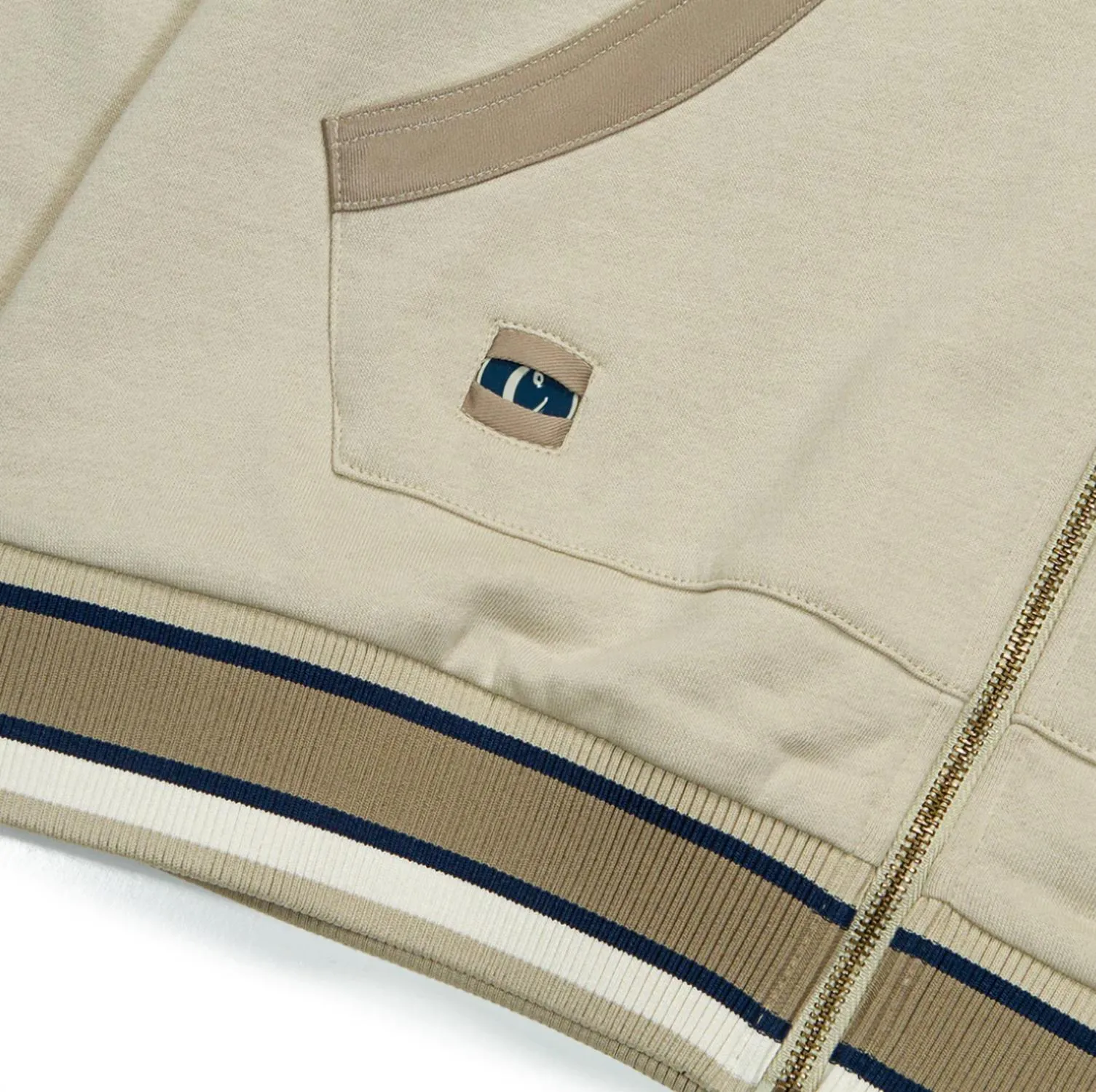 Triumph Sweat à capuche zip complet en pierre