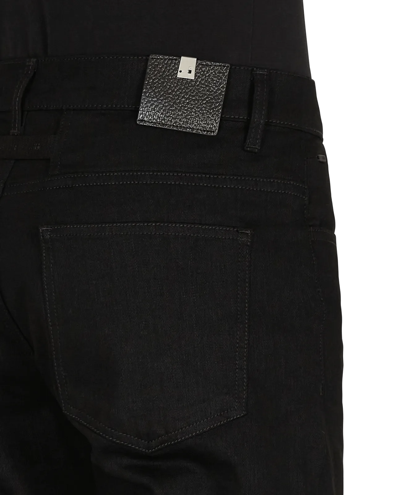 True Black 6 Pocket Jeans With Ring Black Anti - Left