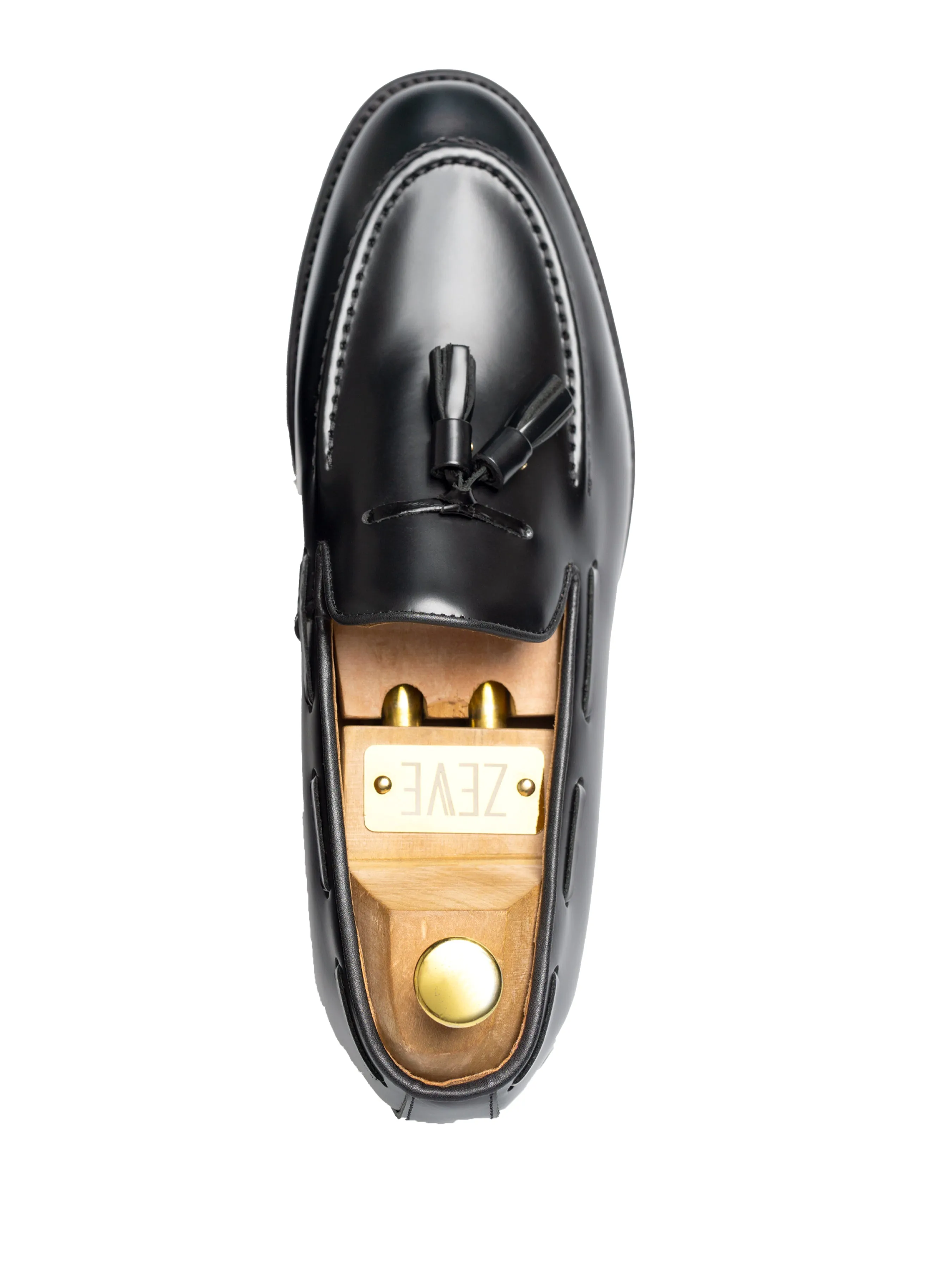 Built to Perform Exclusive Deal Tassel Loafer - Black Polished Leather