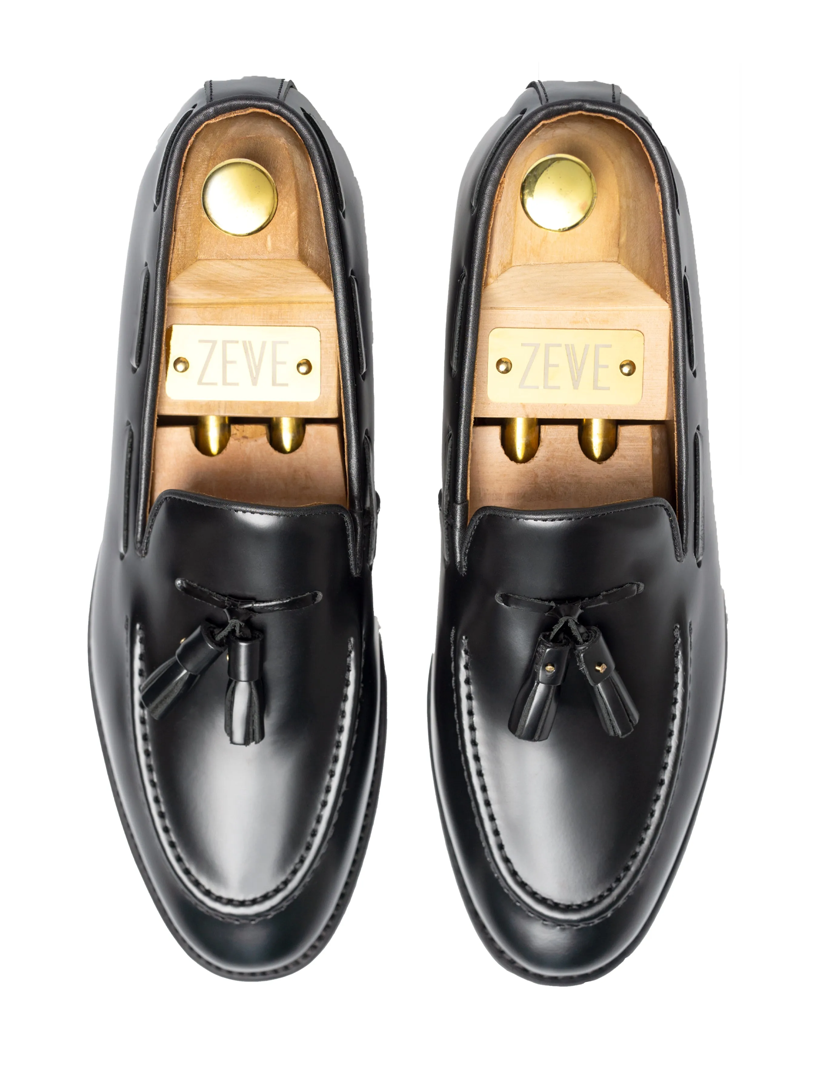 Tassel Loafer - Black Polished Leather Be Unstoppable Built to Move You
