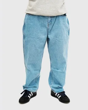 Butter Goods Pooch Relaxed Denim Jeans - Washed Indigo Knitted Bottom