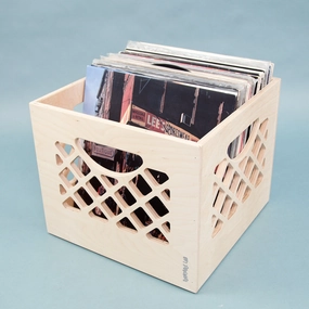 Turntable Lab: Classic Wooden Record Storage Crate