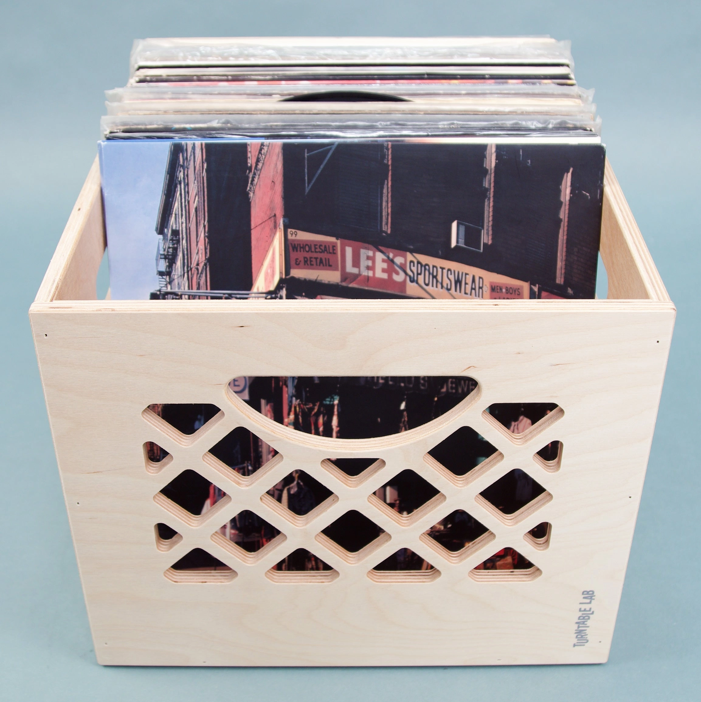Turntable Lab: Classic Wooden Record Storage Crate