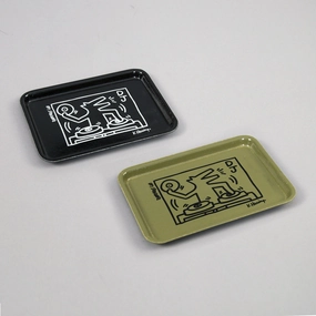 Turntable Lab: Keith Haring DJ Tray Set (Deadstock) hi-fi DAC amp combo,hi-fi speaker impedance matcher,hi-fi RCA switch