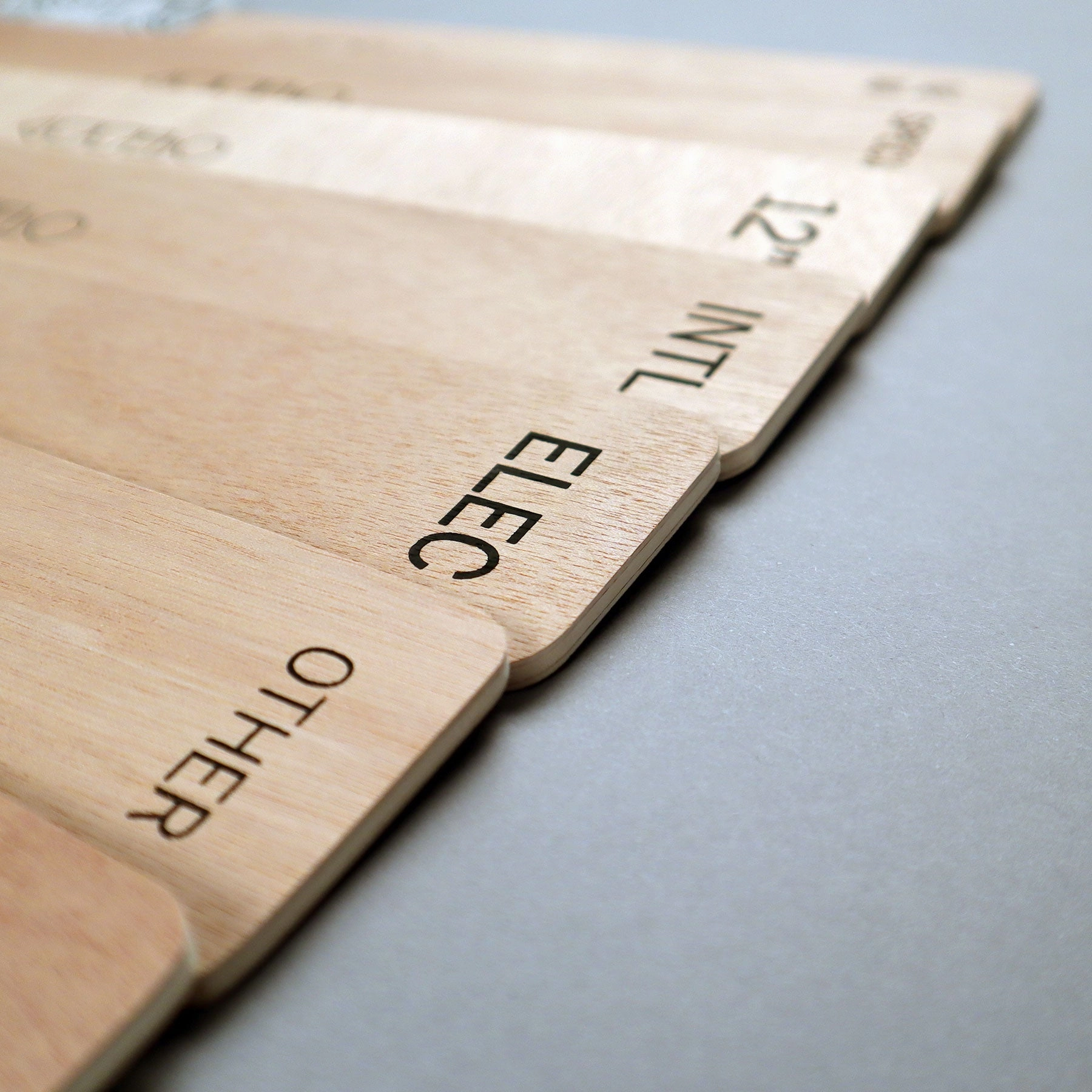 Turntable Lab: Wooden LP Dividers For Vinyl Records - Genre