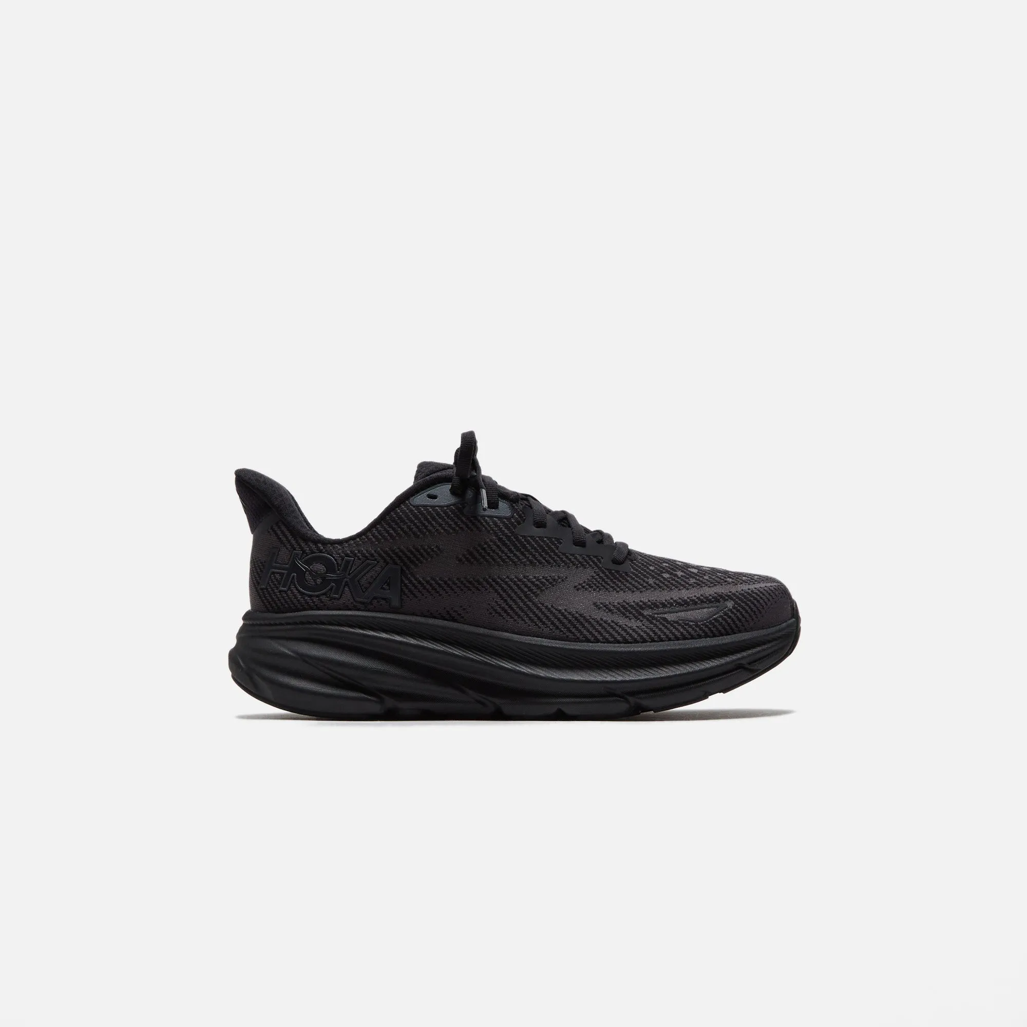 Soft Cushion Material Flexible Hoka Clifton 9 - Black