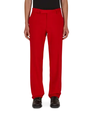 Tycoon Pants Red Suede Shorts