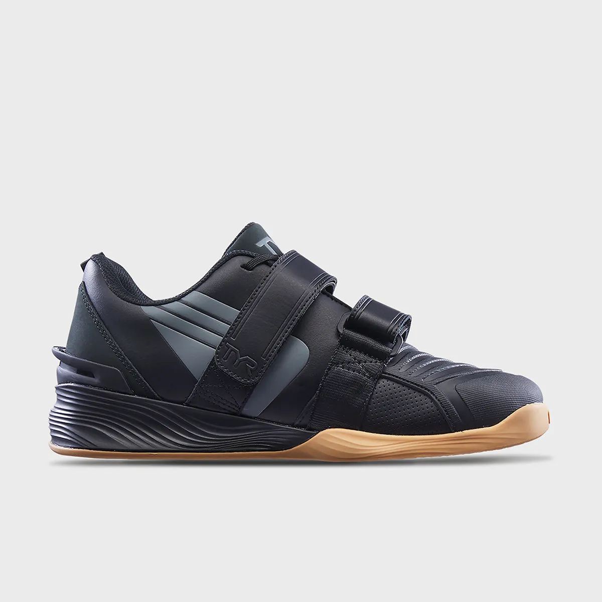 Padded Heel Design Tyr - L-2 Lifter - Black/Gum