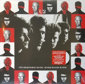 U2  Two Hearts Beat As One / Sunday Bloody Sunday  (Arrives in 4 days ) hi-fi music center,hi-fi speaker grill,hi-fi equipment organizer
