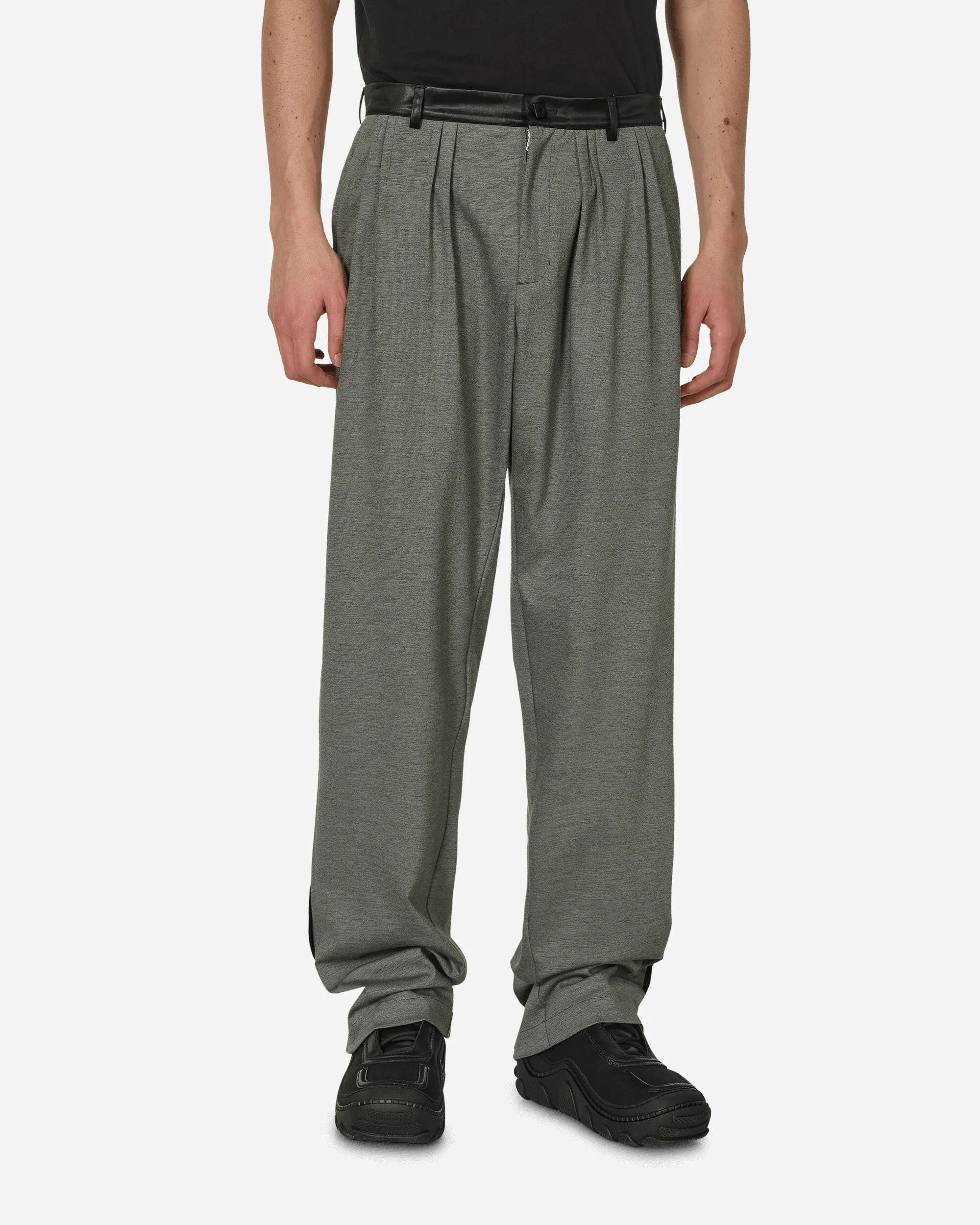 Textured Look Ugo Side Trousers Iron Grey