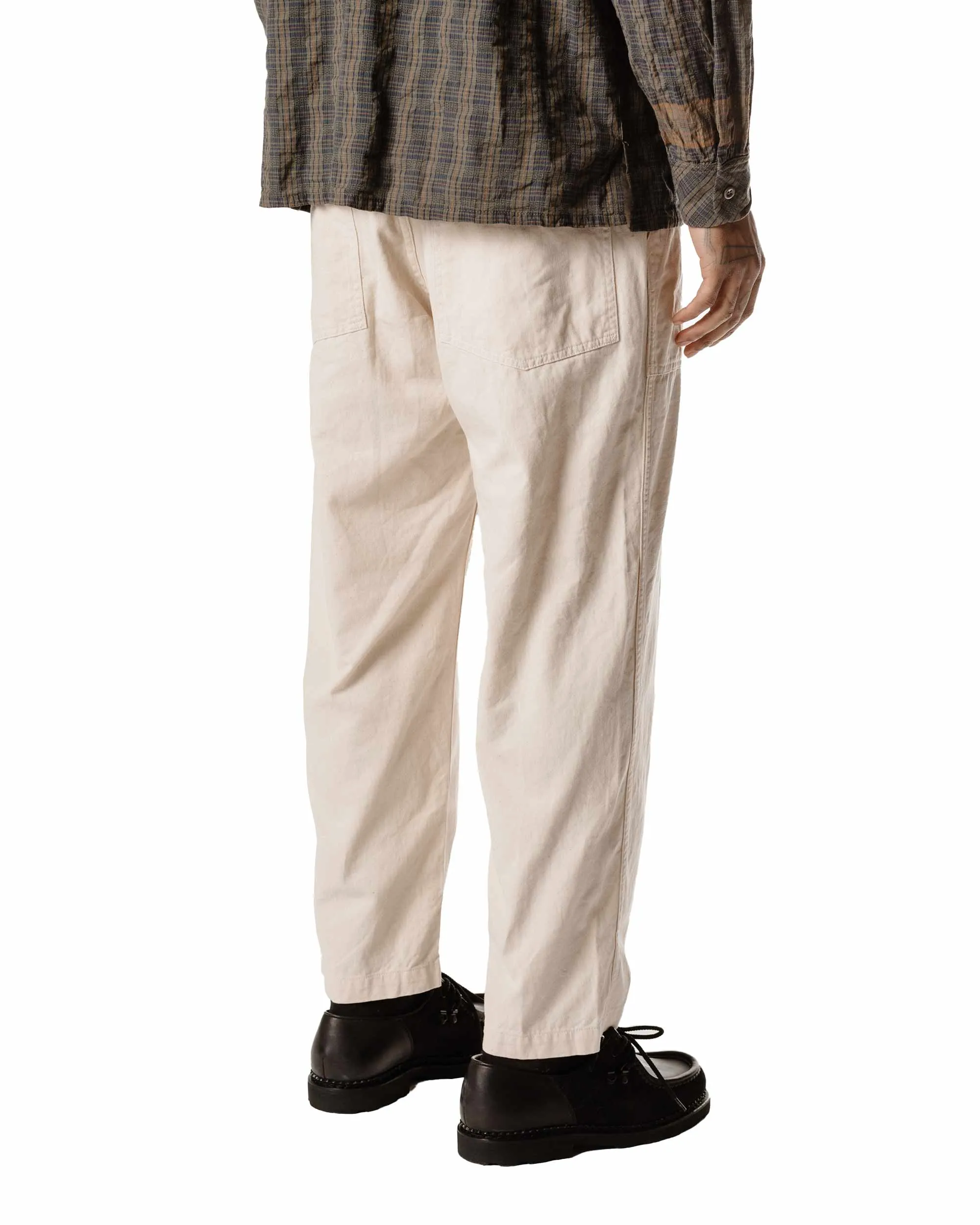 Engineered Garments Fatigue Pant Natural 6.5Oz. Flat Twill Anti-Collapse Comfortable Torso