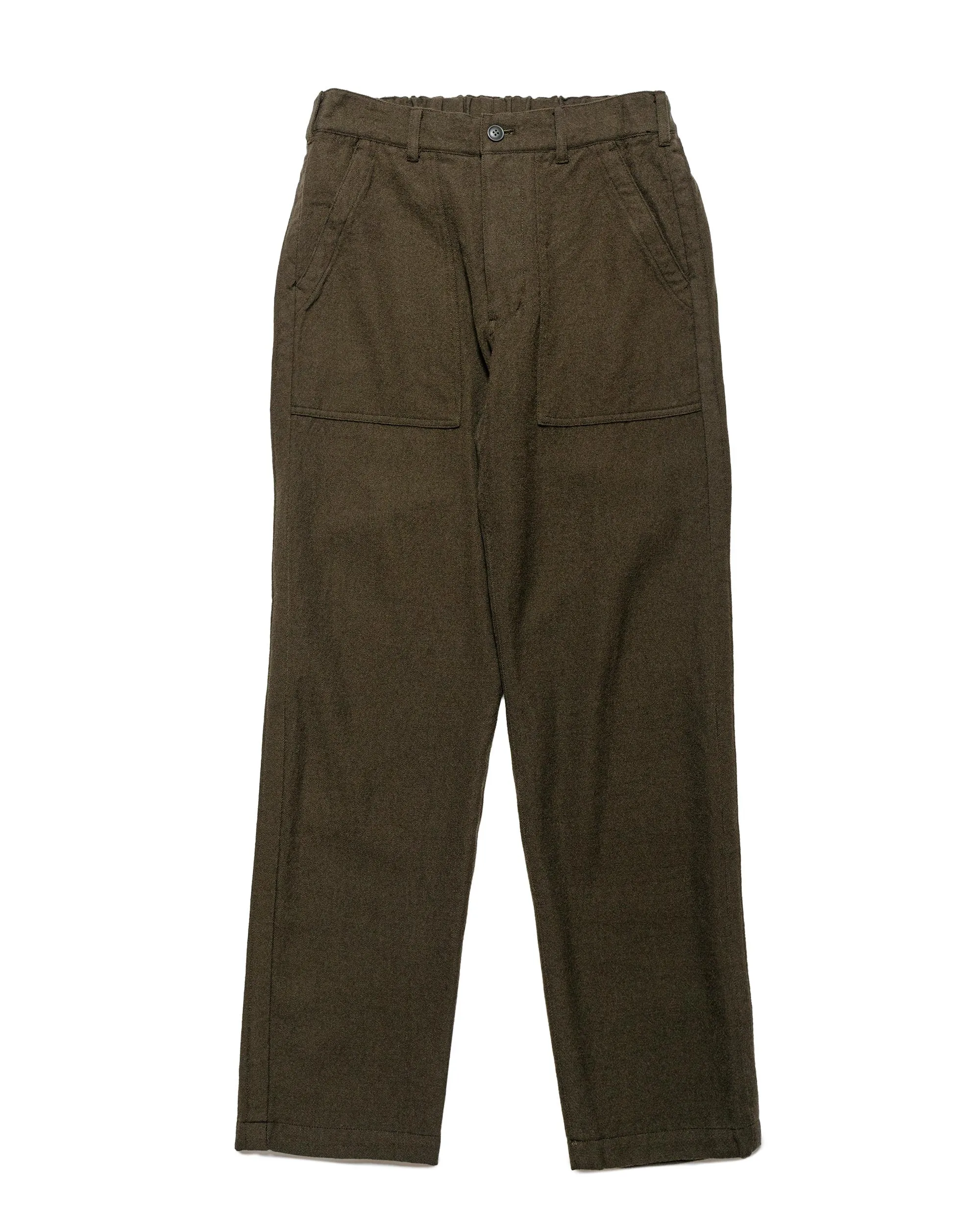 Sage De Cret Wool Serge Tumbler Pegtop Baker Pants Olive Comfortable Bike