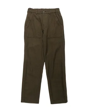 Sage De Cret Wool Serge Tumbler Pegtop Baker Pants Olive Comfortable Bike