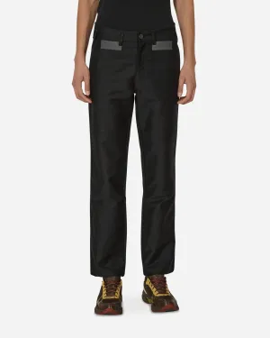 Block Fustian Raised Pants Black Anti-Comet Impact