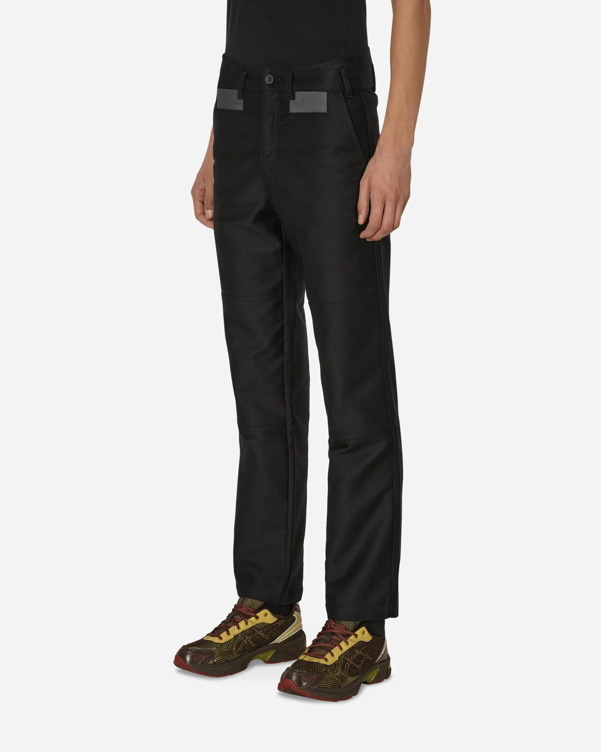 Comfortable Style Terrific Choice Block Fustian Raised Pants Black