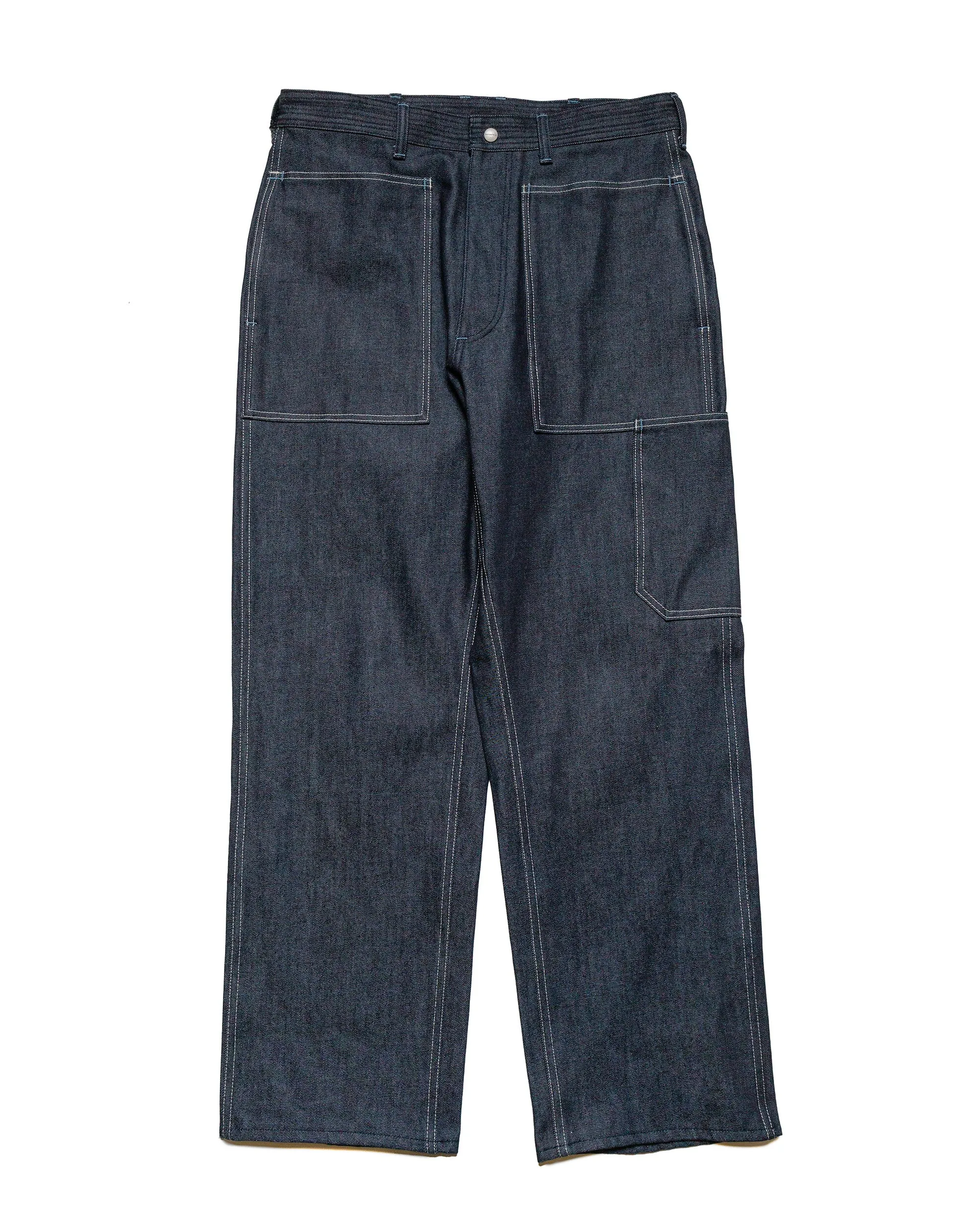 Sassafras T.P. Landscaper Pants 13Oz Slab Denim Indigo Moisture Wicking Function