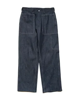 Sassafras T.P. Landscaper Pants 13Oz Slab Denim Indigo Moisture Wicking Function