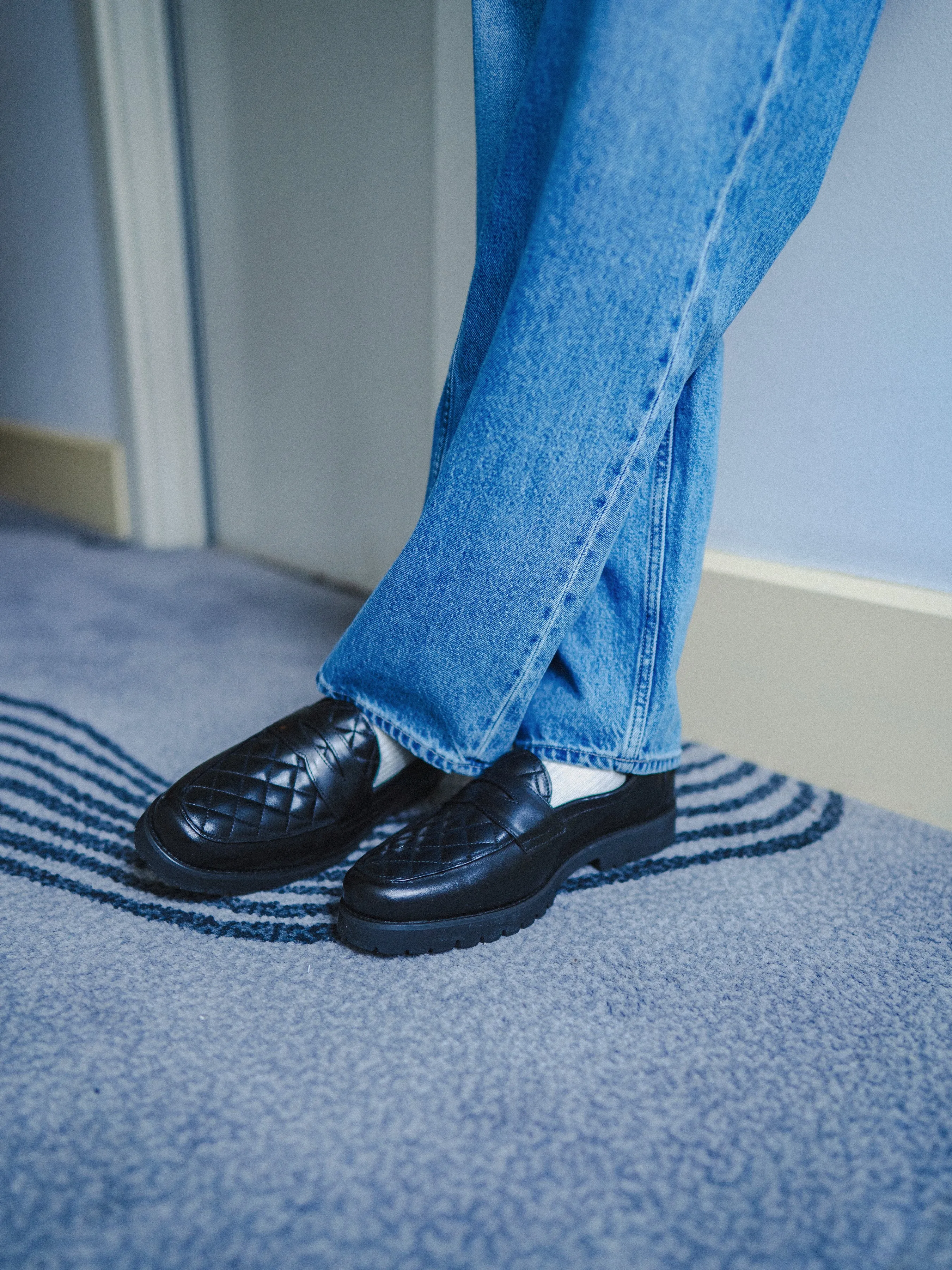 Dare to Lead Vadillo Penny Loafer - Solid Black Leather (Eva Combat)