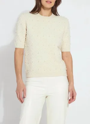 Pull Valentina Pearl à manches courtes en glaçage