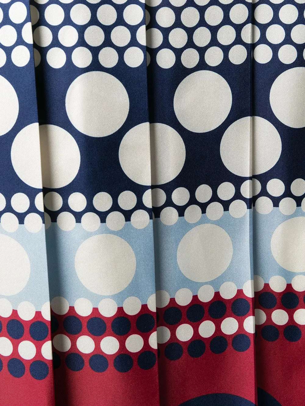 Jupe Valentino à rayures et pois