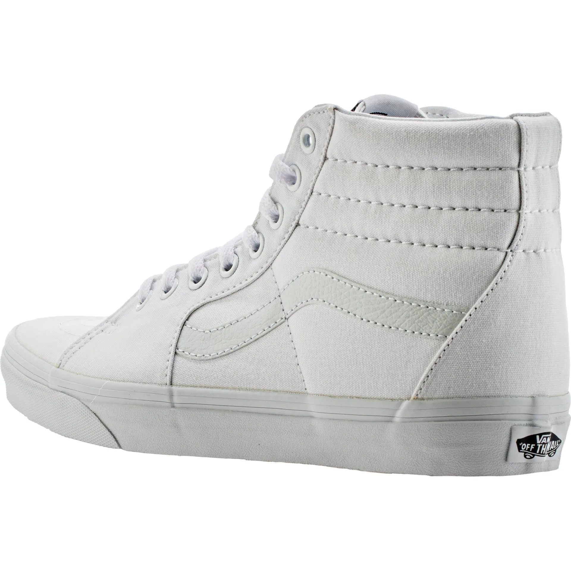 Vans Canvas Sk8 Hi Mens Skate Shoe - True White All-Purpose Usage Durable Exterior