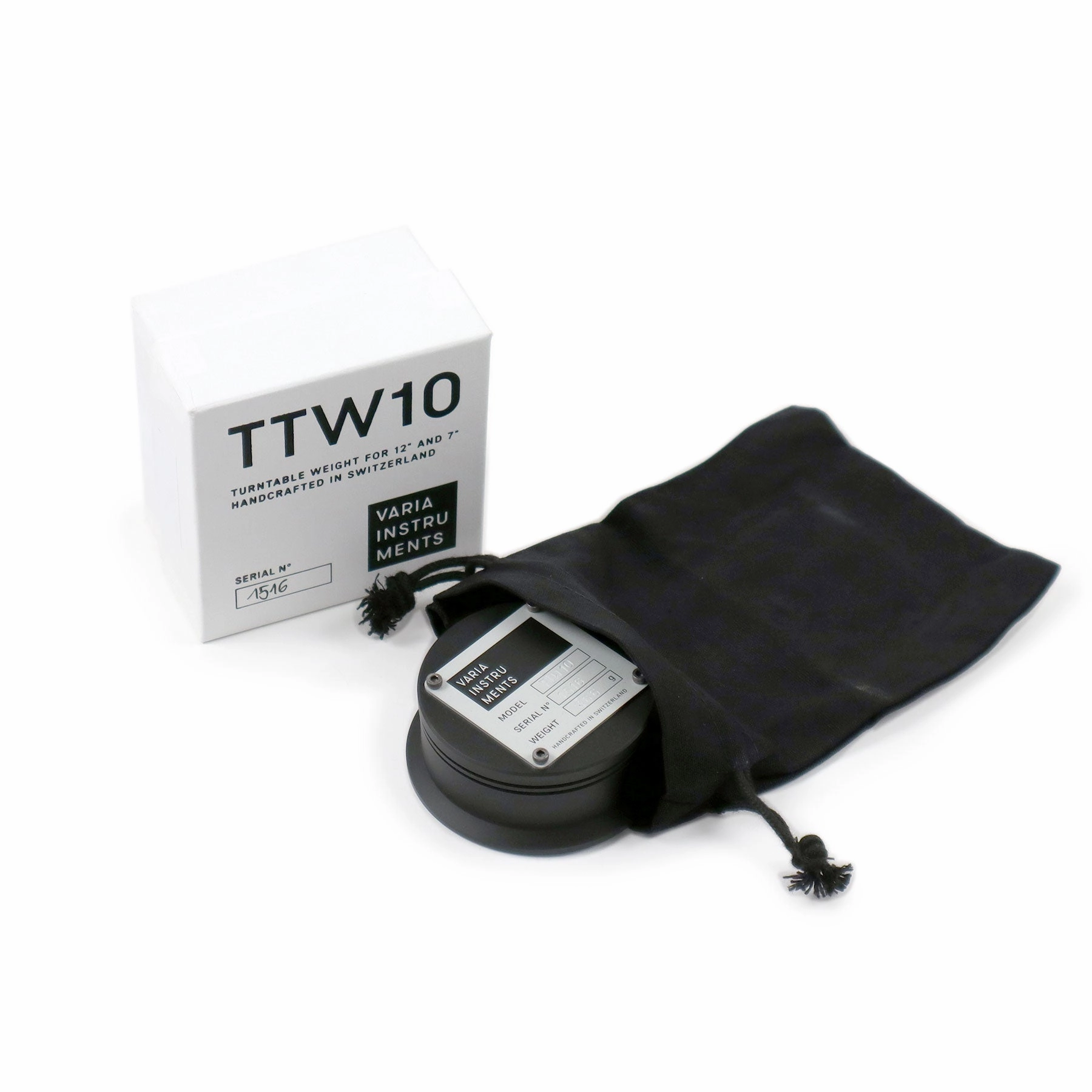 Varia Instruments: TTW10 Turntable Weight for 12"   7" Records