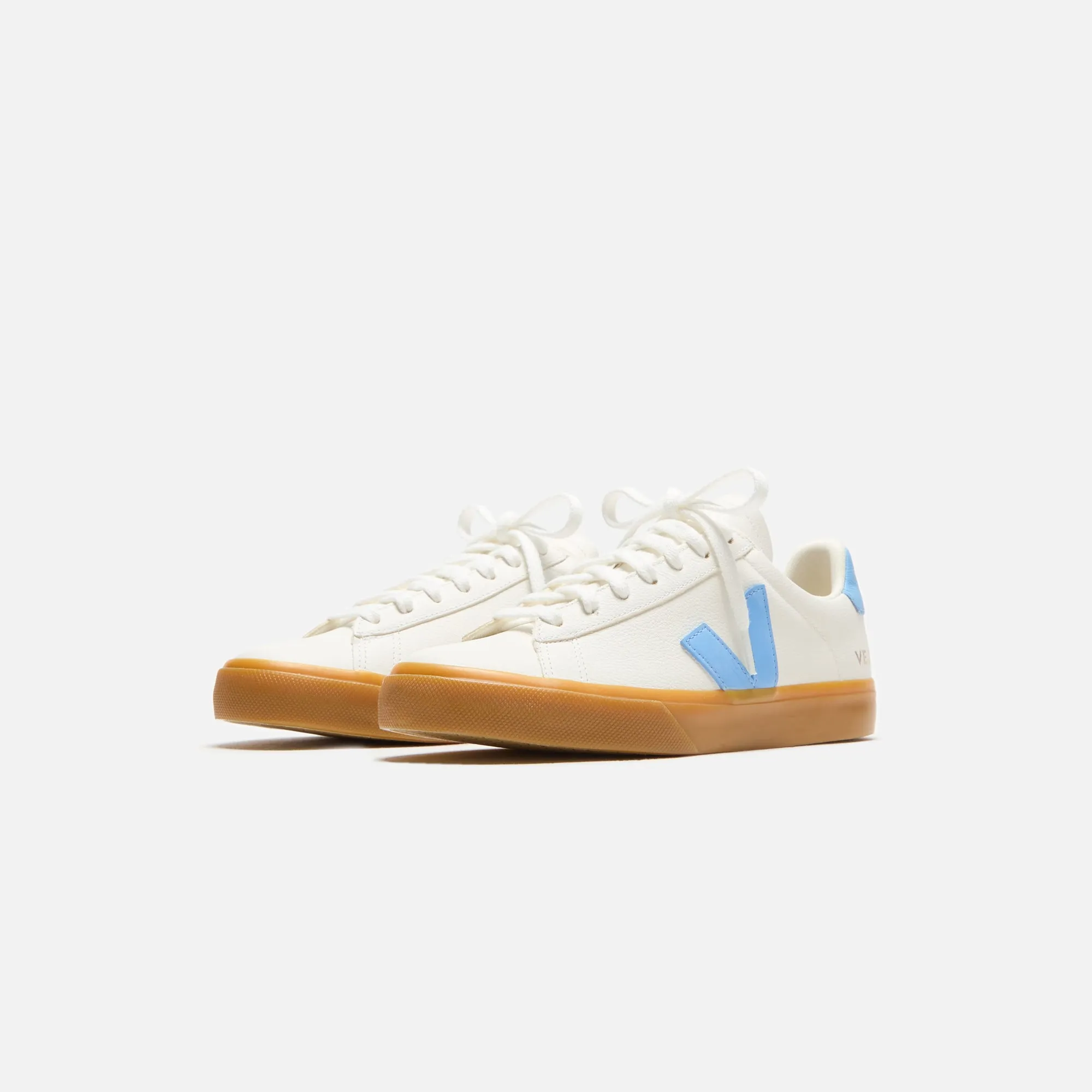 Lace-Free Veja Wmns Campo - Extra White / Aqua