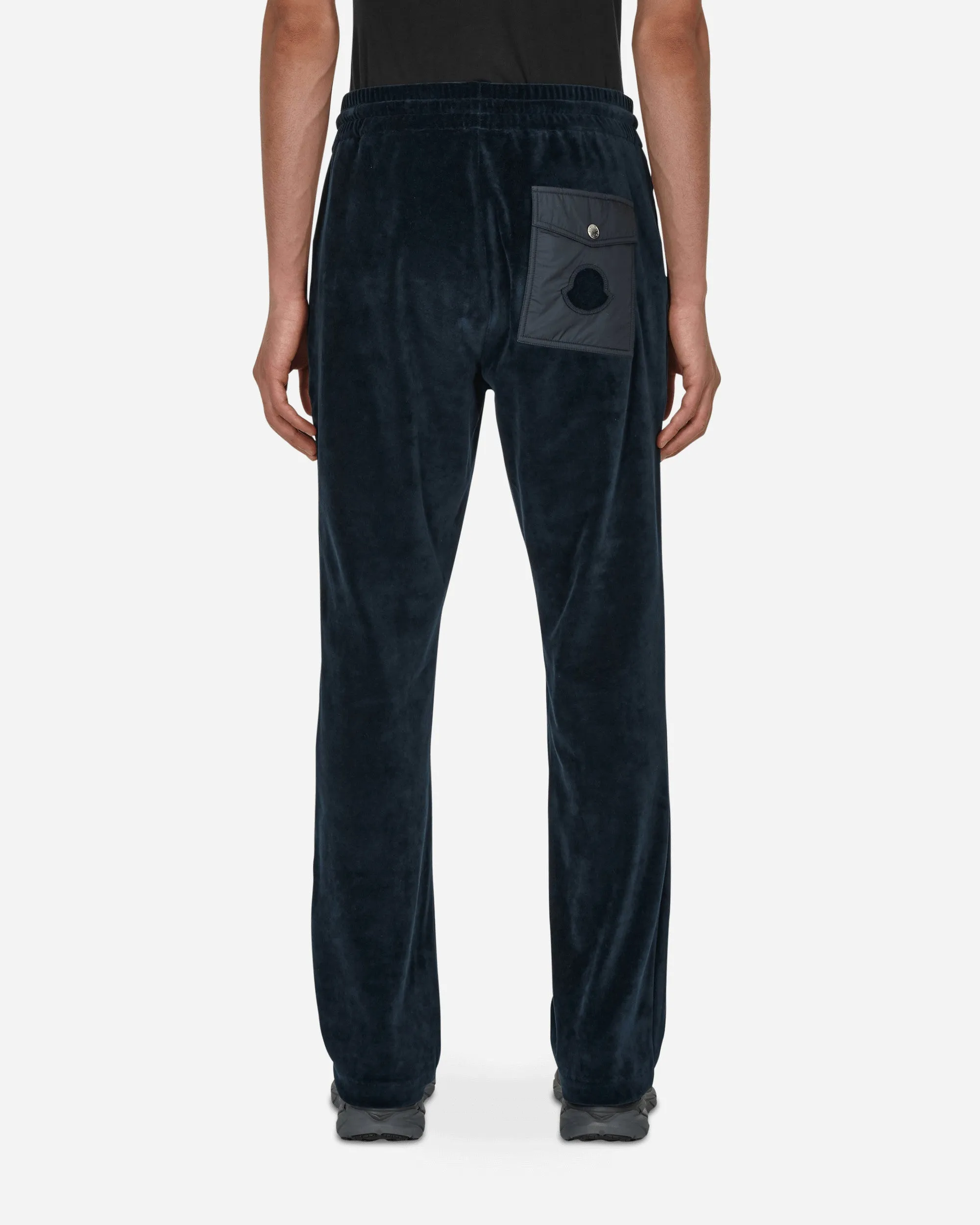 Velvet Sweatpants Blue Sequined Filling