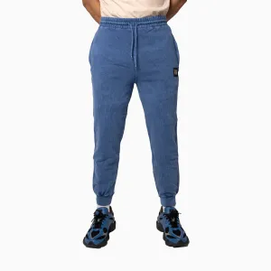 Comfortable Elastic Glad Men'S Sportswear Washed Blue Sweat Pant