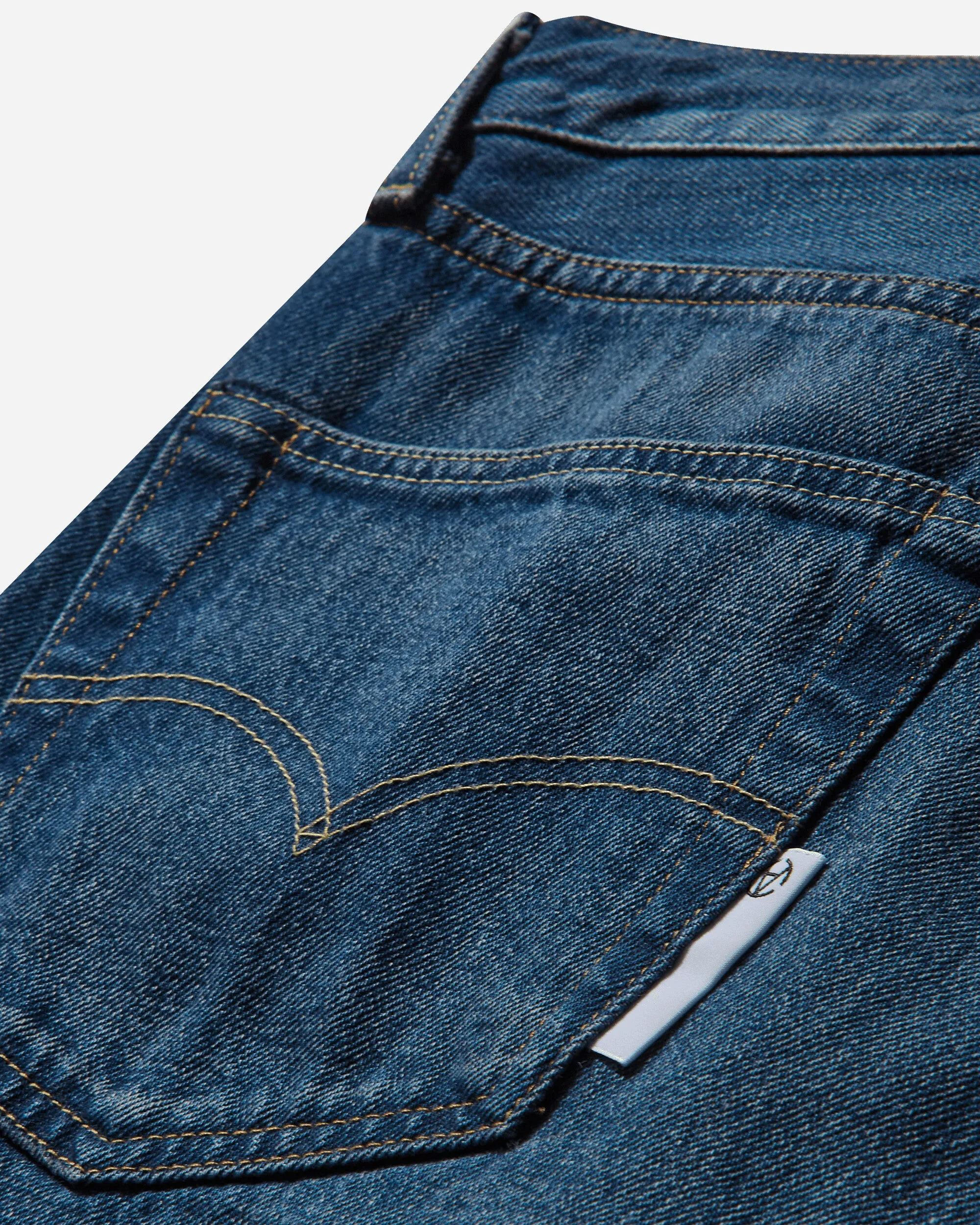 Slam Jam 501 1955 Custom Jeans Blue Stone Washed Layering Piece Fabric Rollable Fabric