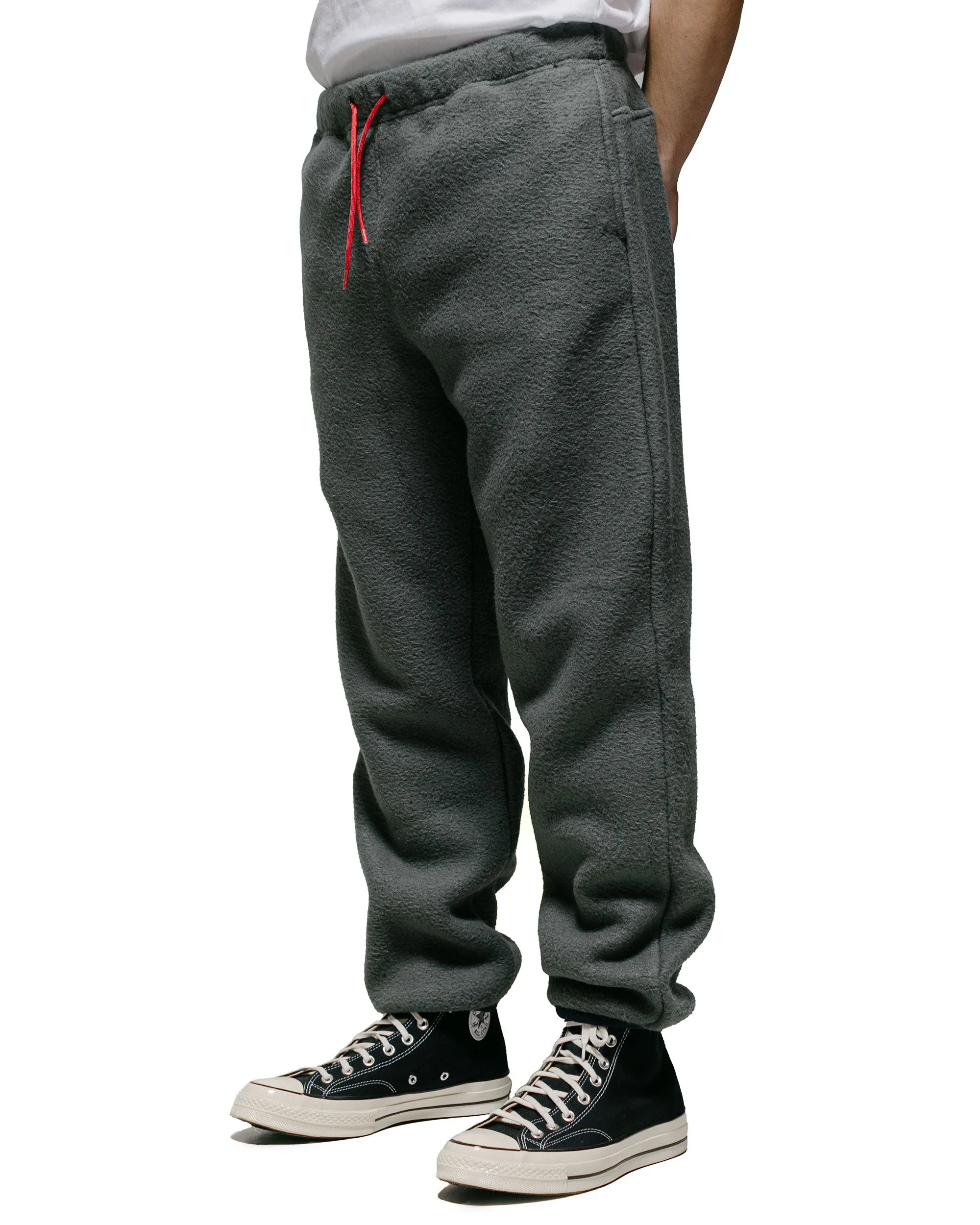 Breathable Mesh Feature Hip Pocket Layer The Real Mccoy'S Mp23105 Fleece Utility Pants Grey