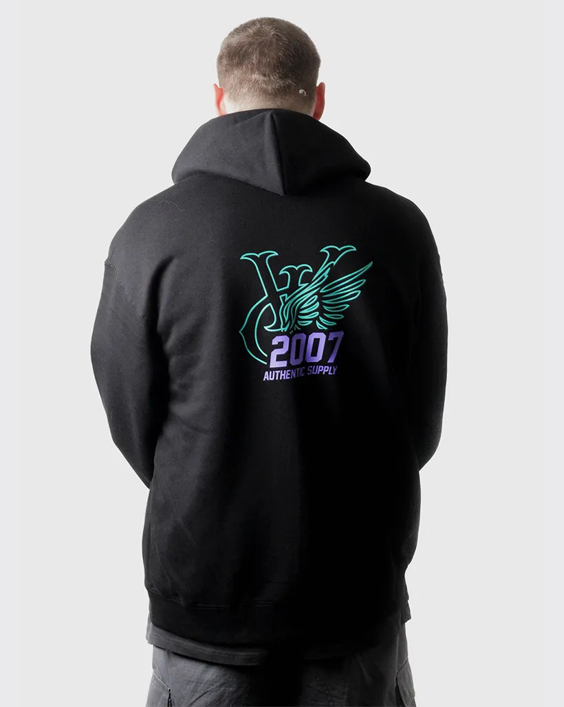 Reliable Transition Mix - and - Match Style Vic Wing 7 Zip Hood - Black