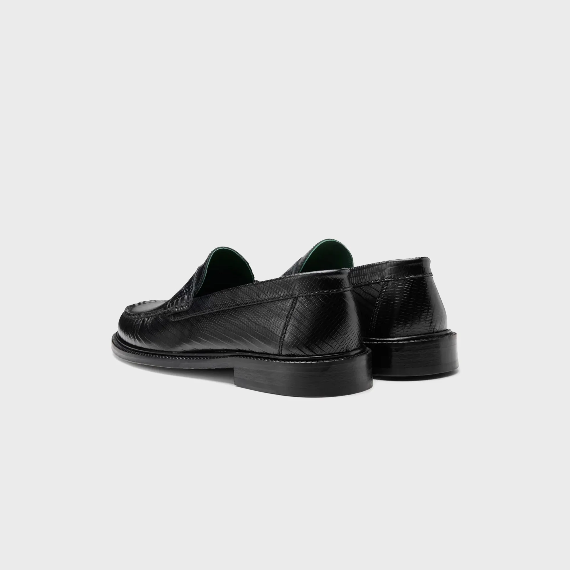 Lightweight And Comfort Cushion Design Modern Slippers Vinny'S Yardee Mocassin Loafer - Black Lizard