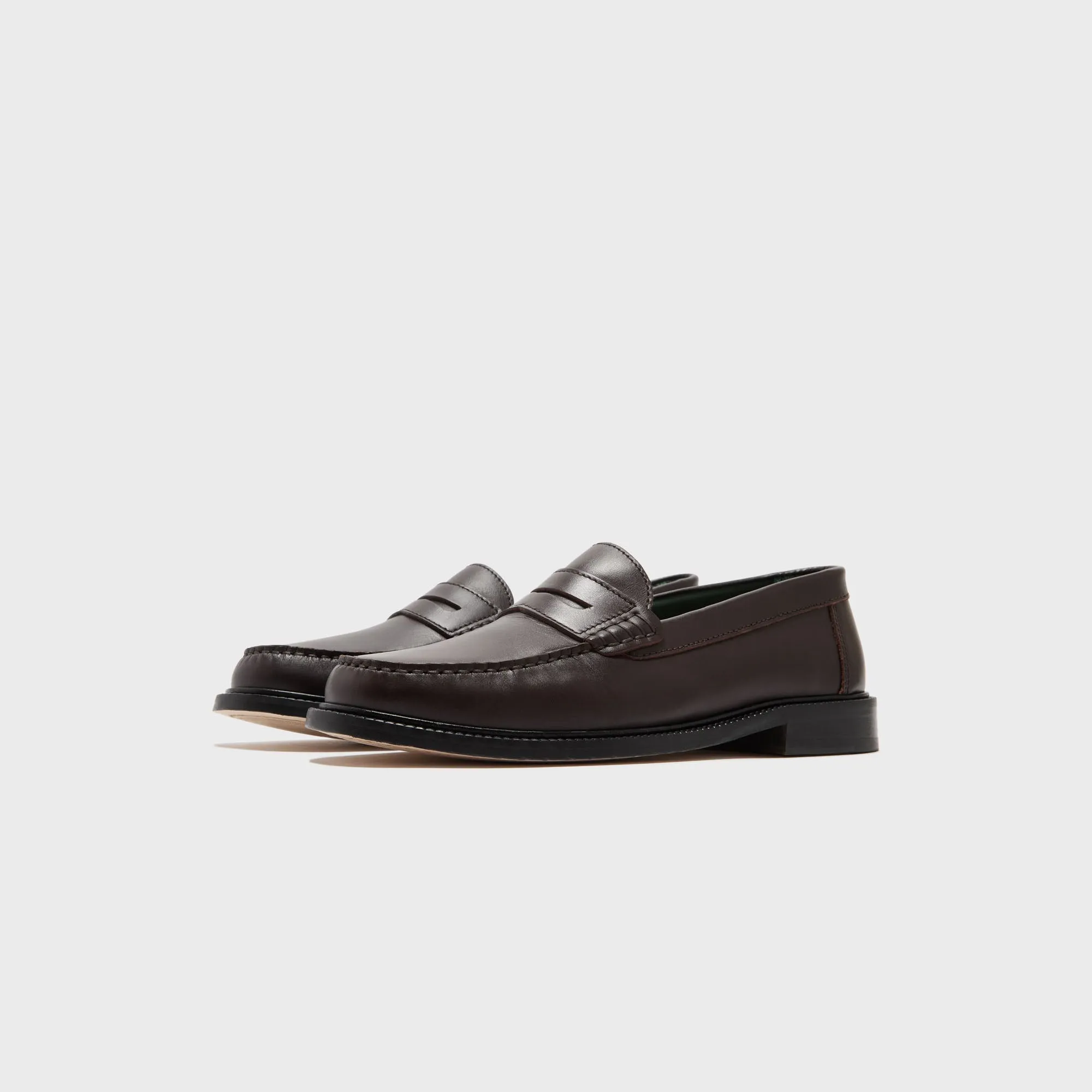 Vinny'S Yardee Moccasin Loafer - Brown Nappa Leather Star Design