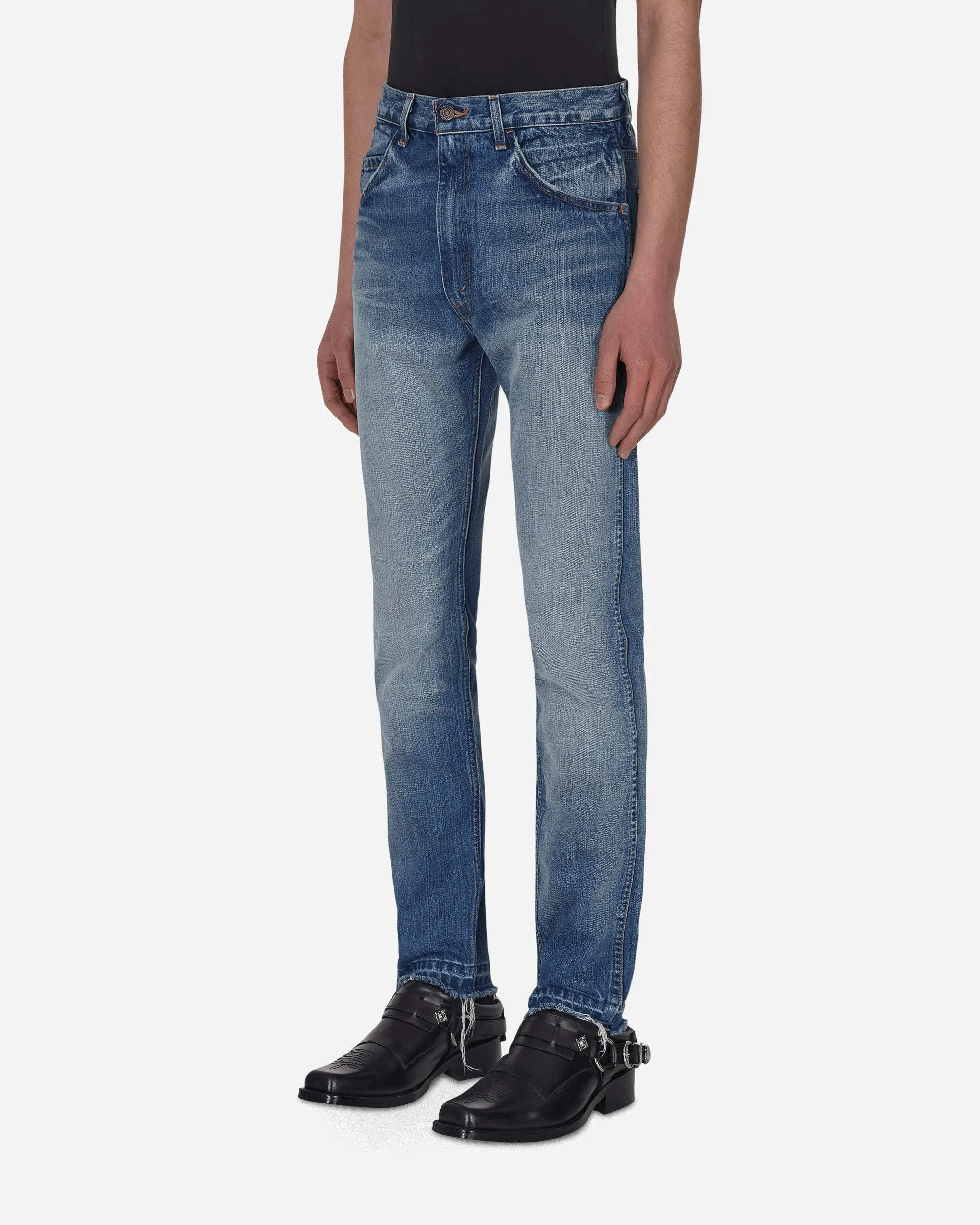 Sole Durability Comfortable Shoulder Width Vintage Clothing 1965 606 Super Slim Pants Blue