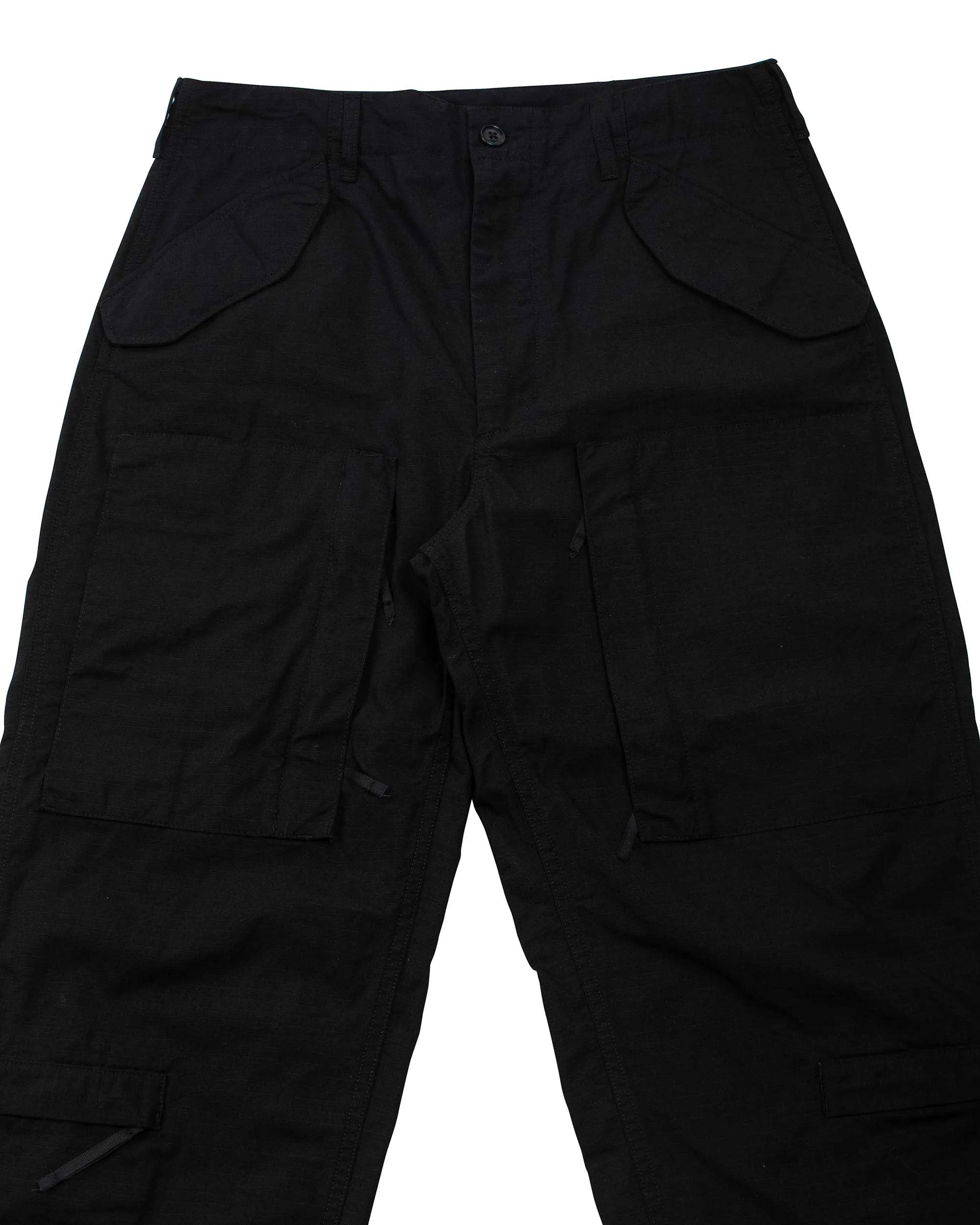 Engineered Garments Aircrew Pant Black Cotton Ripstop Chic Style Comfortable With Shoes
