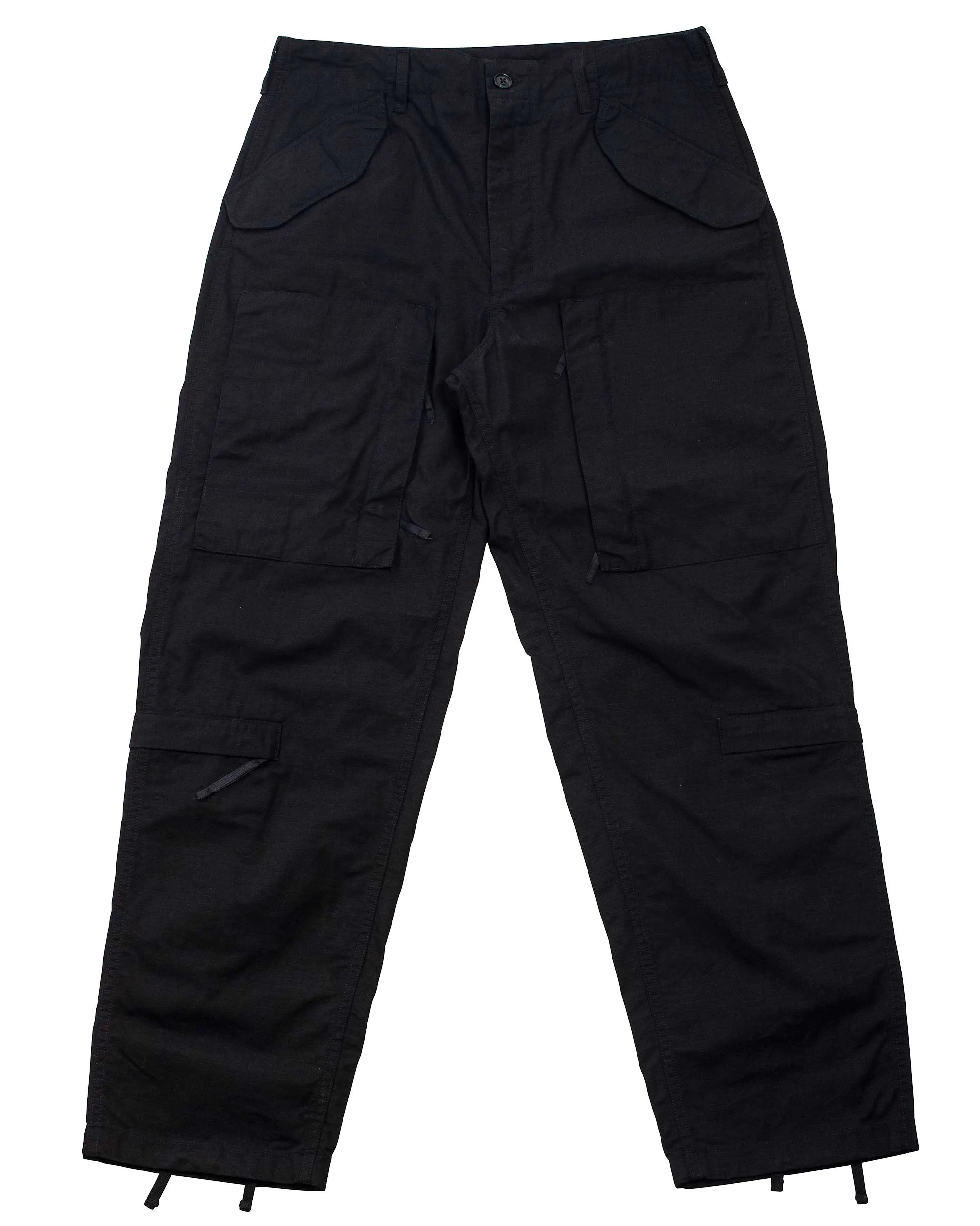Engineered Garments Aircrew Pant Black Cotton Ripstop Activewear Layer