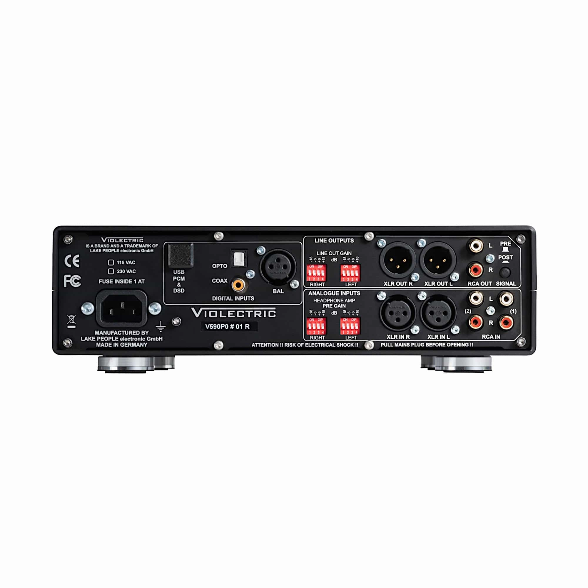 Violectric DHA V590 Balanced Headphone Amplifier & DAC Black