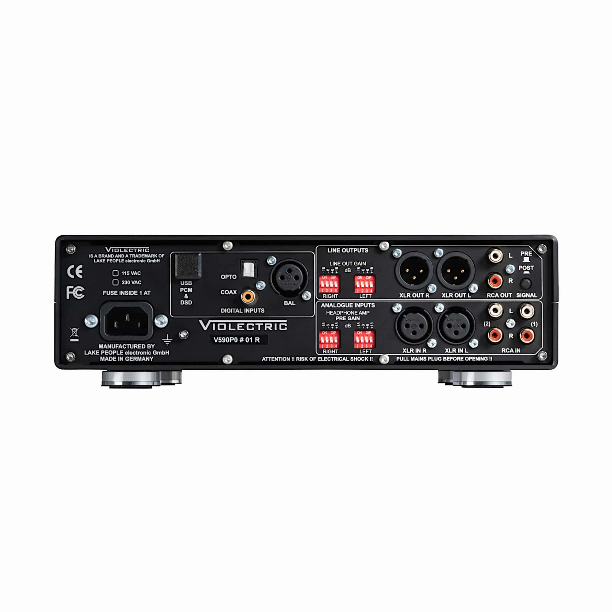 Violectric DHA V590 Balanced Headphone Amplifier & DAC Black