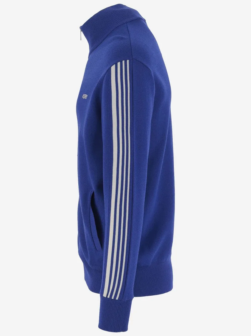 Sweat-shirt en mélange de viscose avec logo