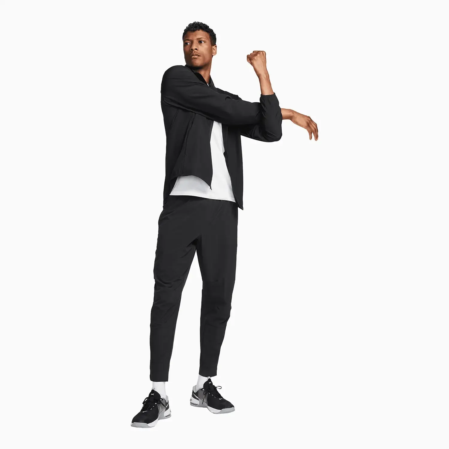 Shoulder Strapping Wrinkle-Resistance Feature Men'S Unlimited Dri-Fit Zippered Cuff Sweat Pant