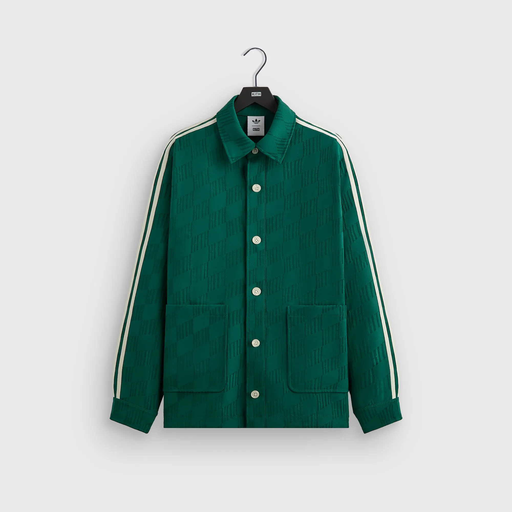 Comfortable Thermal Socks Kith For Adidas Football Jacquard Overshirt - Green