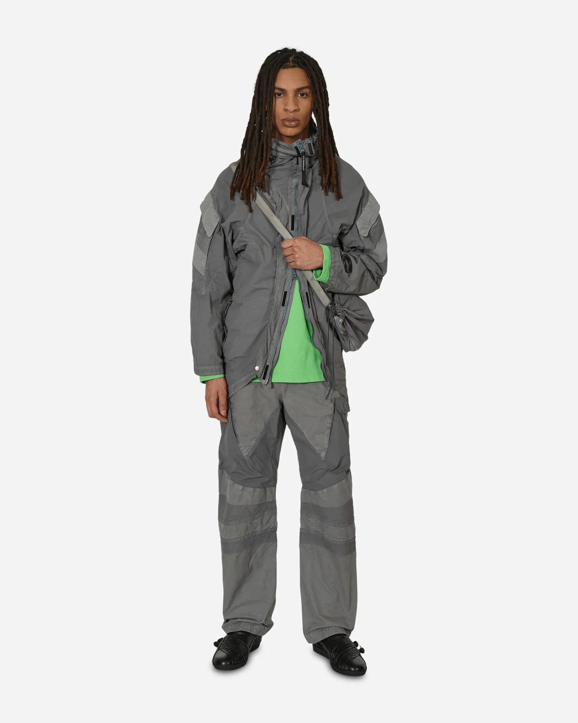 Kiko Kostadinov Cargo Pants Steel Grey Anti - Itch Feature Anti-Moth Treatment