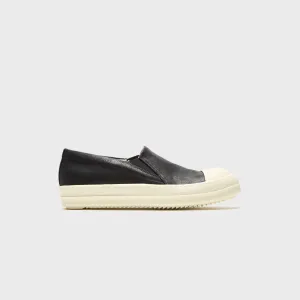 Rick Owens Boat Sneaks Scarpe - Denim Black / Milk / Milk Own Every Step Empower Your Journey