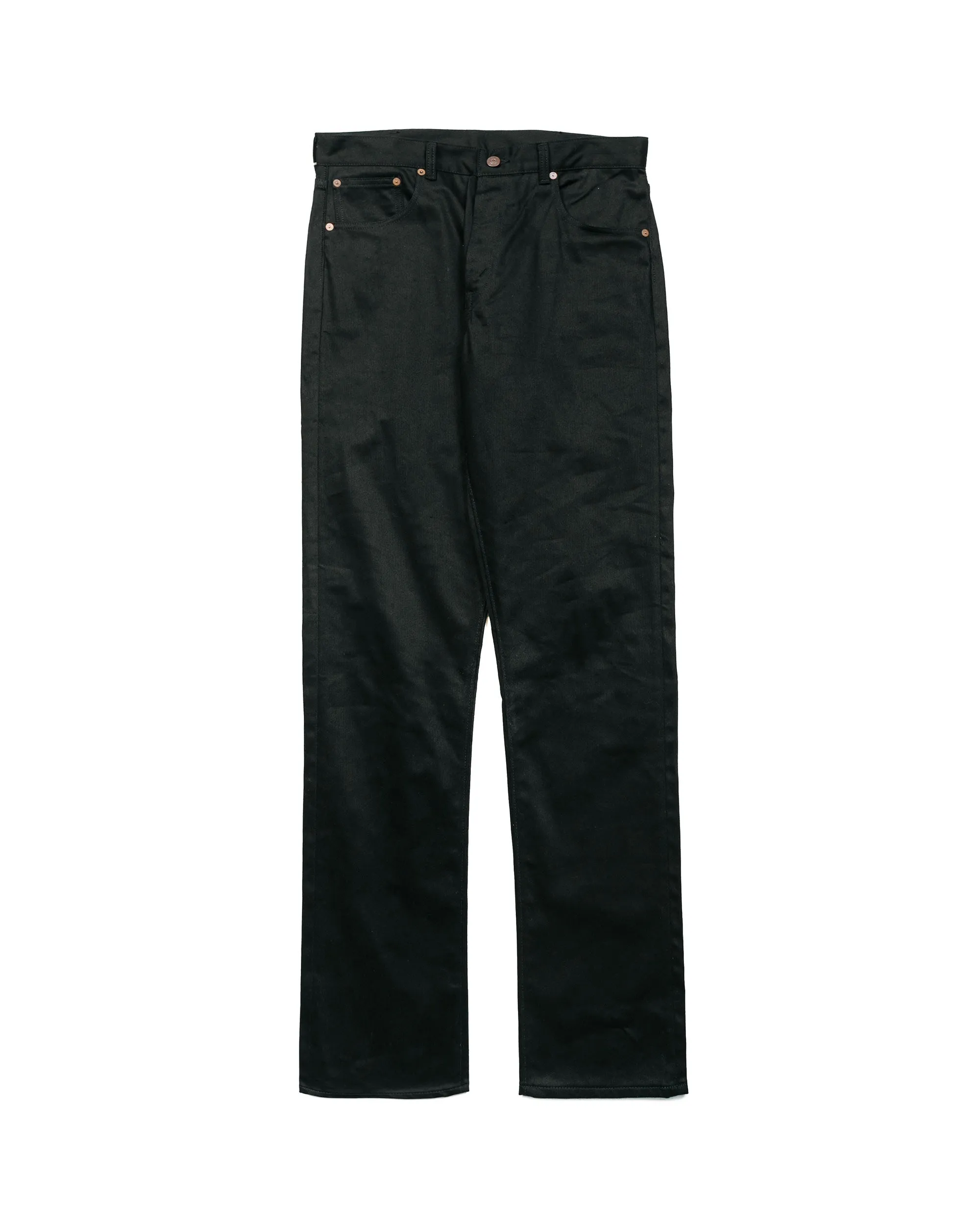 Warehouse Lot. 1096 Pique Pants Black Odor - Resistant Material Loose Knitting