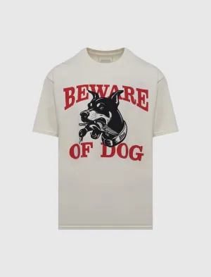Padded-Shoulder Feature Warning Logo Tee