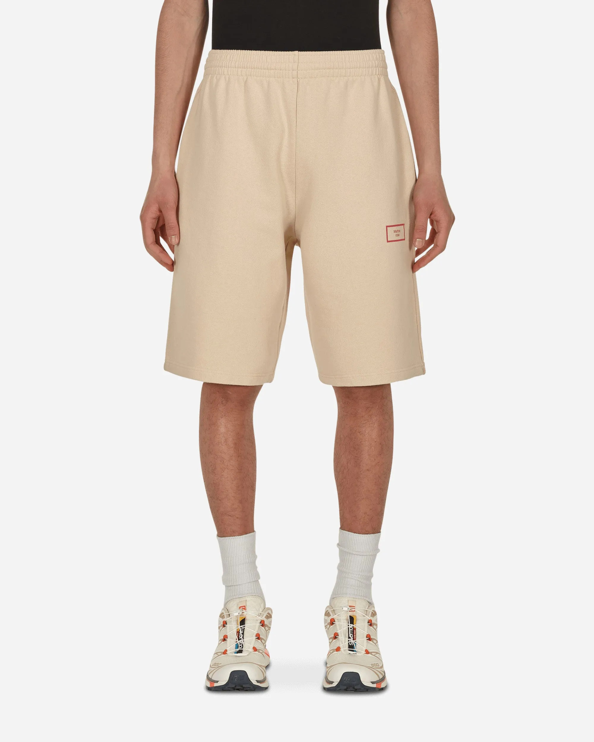 Logo Wide Leg Shorts Beige Wide - Armhole