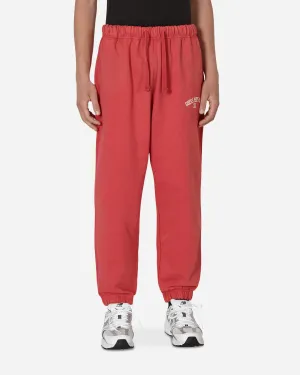 Washed Terry Sweatpants Red Safety Feature