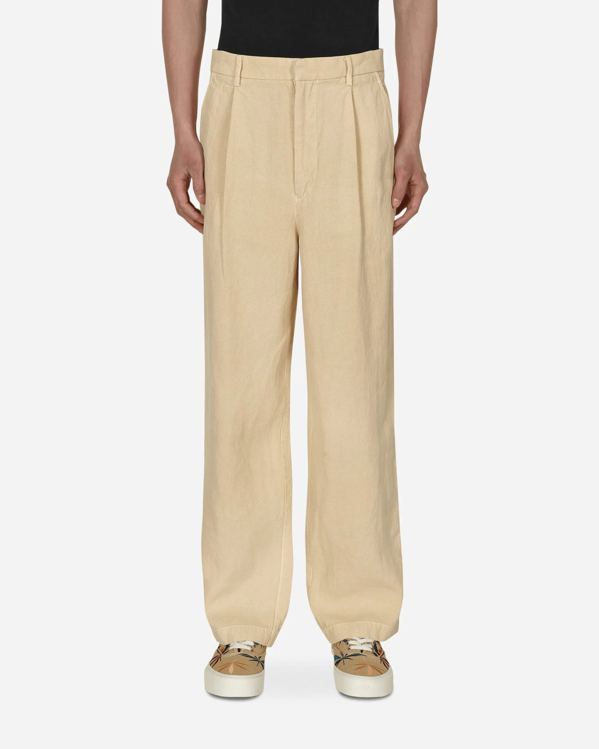 Comfortable Steady Smart Fabric Washi Duck Canvas Pants Beige